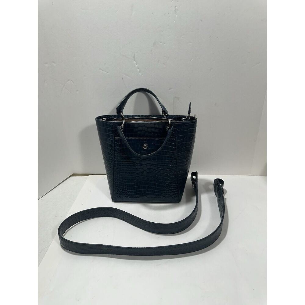 Elizabeth and James Eloise leather tote Shoulder Bag peacock blue Luxurious MINT